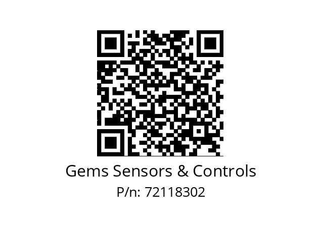   Gems Sensors & Controls 72118302