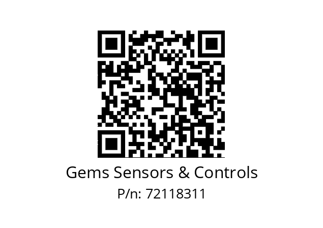   Gems Sensors & Controls 72118311