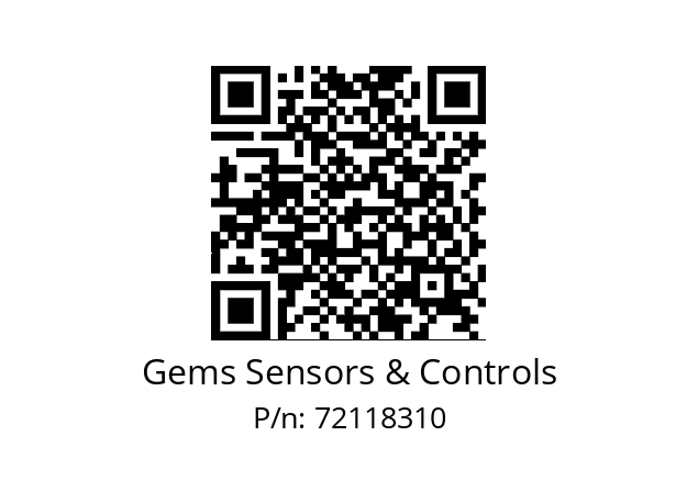   Gems Sensors & Controls 72118310