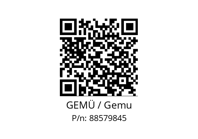  600 50M5M GEMÜ / Gemu 88579845