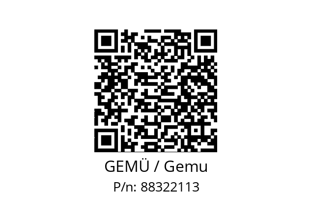  0324 2M1474 41C10002100101 GEMÜ / Gemu 88322113