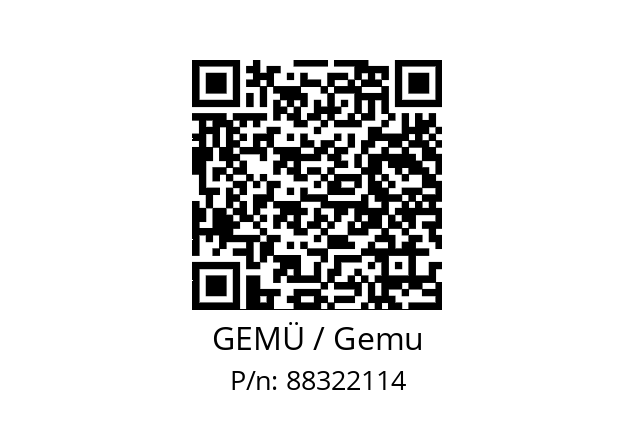  0324 2M1874 41C1010210 GEMÜ / Gemu 88322114