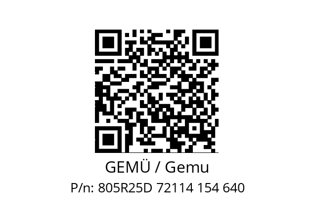   GEMÜ / Gemu 805R25D 72114 154 640