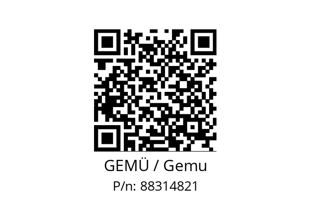   GEMÜ / Gemu 88314821