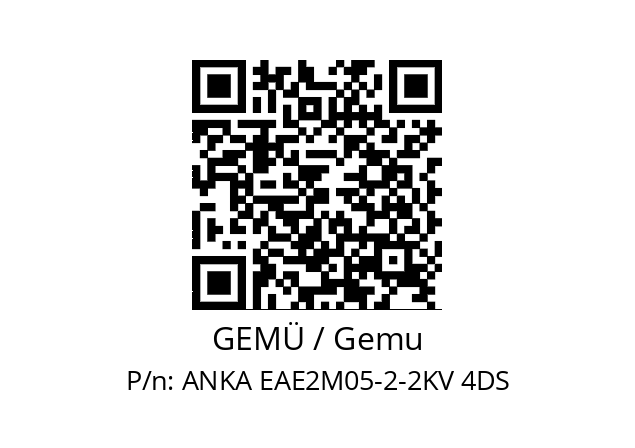   GEMÜ / Gemu ANKA EAE2M05-2-2KV 4DS