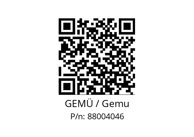   GEMÜ / Gemu 88004046