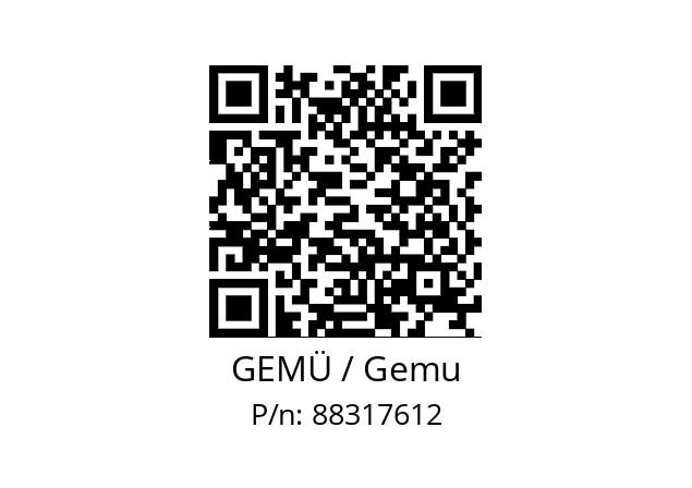   GEMÜ / Gemu 88317612