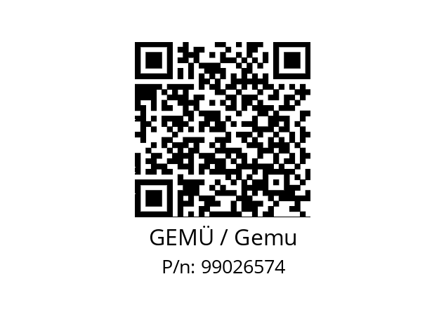   GEMÜ / Gemu 99026574