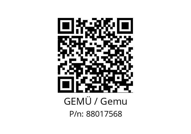   GEMÜ / Gemu 88017568