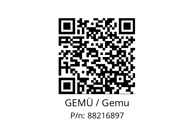   GEMÜ / Gemu 88216897