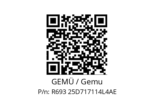   GEMÜ / Gemu R693 25D717114L4AE