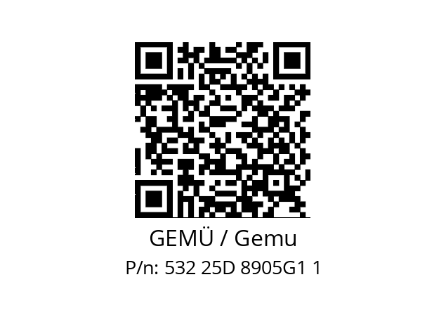   GEMÜ / Gemu 532 25D 8905G1 1