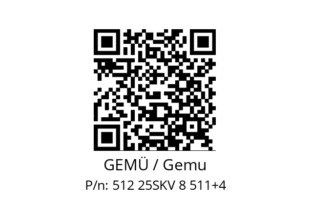   GEMÜ / Gemu 512 25SKV 8 511+4