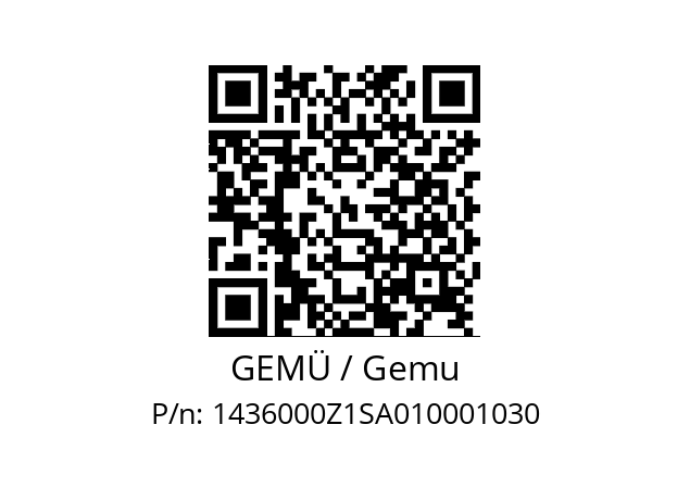   GEMÜ / Gemu 1436000Z1SA010001030