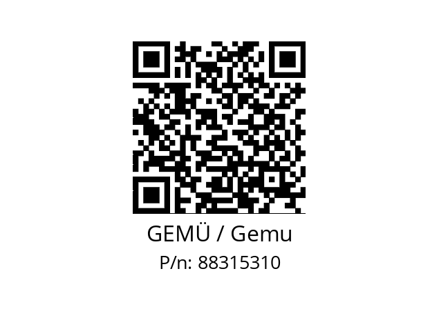   GEMÜ / Gemu 88315310