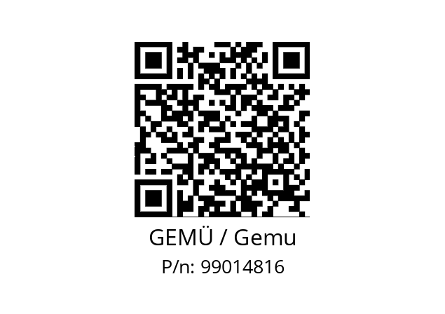   GEMÜ / Gemu 99014816