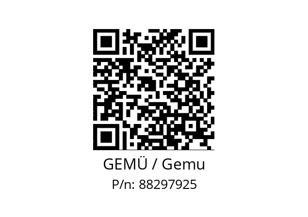   GEMÜ / Gemu 88297925