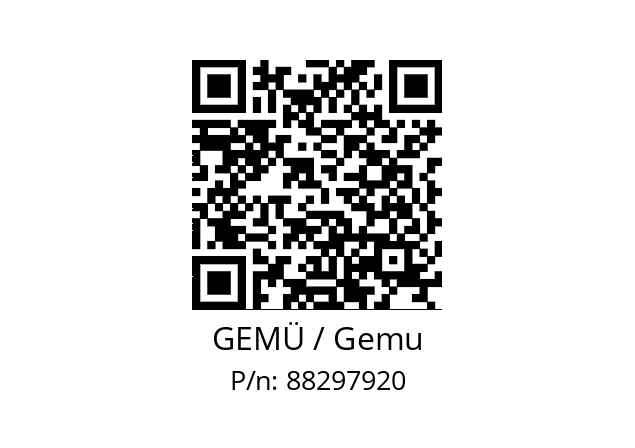   GEMÜ / Gemu 88297920