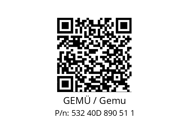   GEMÜ / Gemu 532 40D 890 51 1