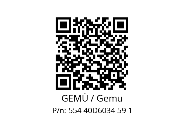   GEMÜ / Gemu 554 40D6034 59 1