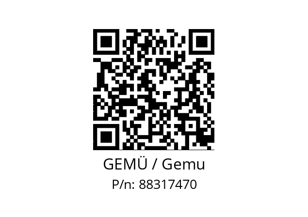   GEMÜ / Gemu 88317470