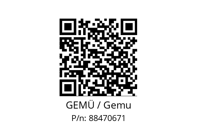   GEMÜ / Gemu 88470671