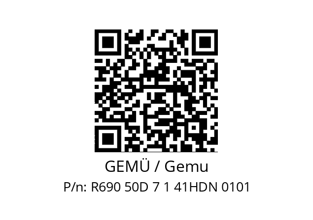   GEMÜ / Gemu R690 50D 7 1 41HDN 0101