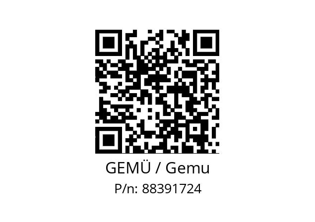   GEMÜ / Gemu 88391724