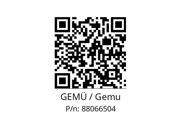   GEMÜ / Gemu 88066504