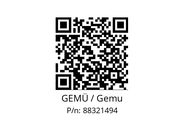   GEMÜ / Gemu 88321494