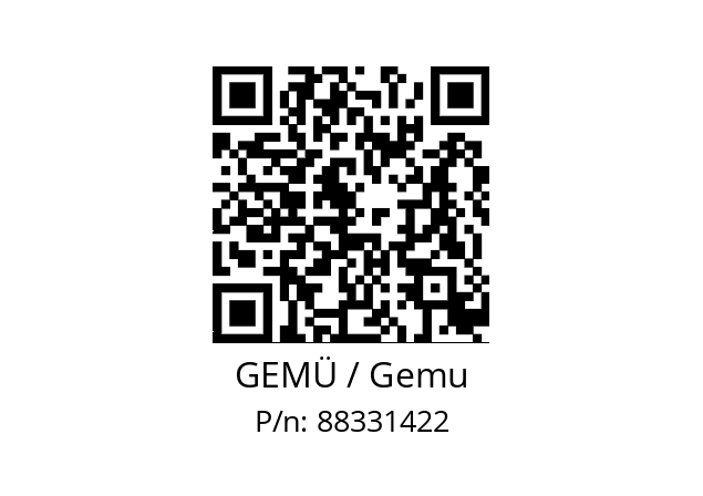   GEMÜ / Gemu 88331422