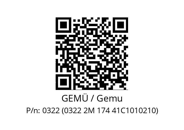   GEMÜ / Gemu 0322 (0322 2M 174 41C1010210)