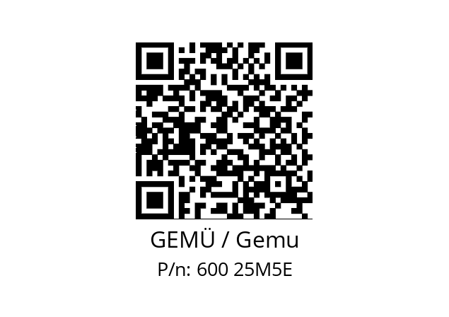   GEMÜ / Gemu 600 25M5E