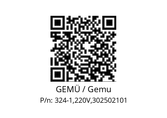   GEMÜ / Gemu 324-1,220V,302502101