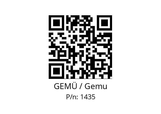   GEMÜ / Gemu 1435