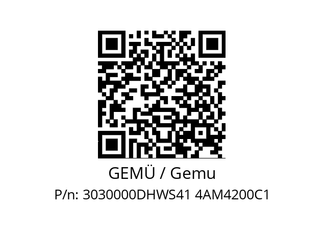   GEMÜ / Gemu 3030000DHWS41 4AM4200C1