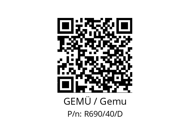   GEMÜ / Gemu R690/40/D