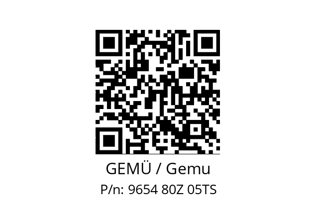   GEMÜ / Gemu 9654 80Z 05TS