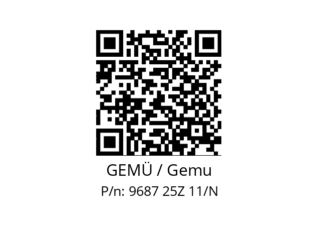   GEMÜ / Gemu 9687 25Z 11/N