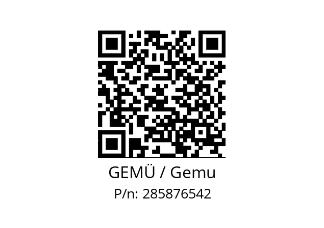   GEMÜ / Gemu 285876542