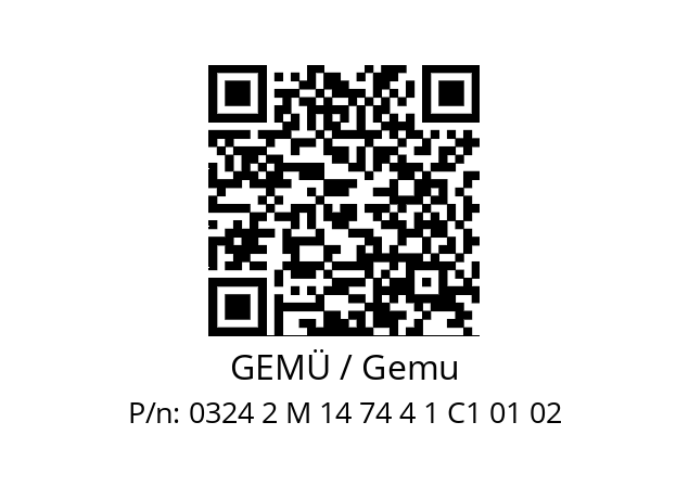   GEMÜ / Gemu 0324 2 M 14 74 4 1 C1 01 02