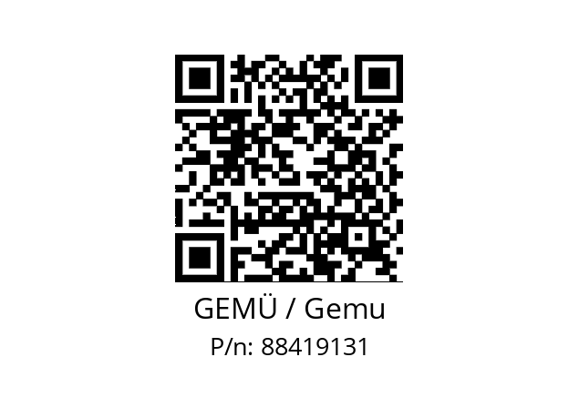  R690 40SAK 1HDN GEMÜ / Gemu 88419131