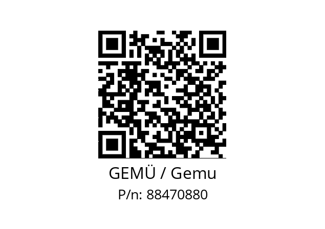   GEMÜ / Gemu 88470880