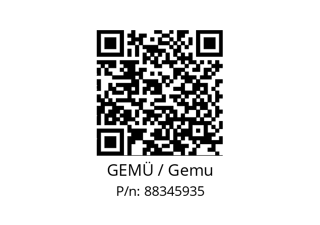   GEMÜ / Gemu 88345935