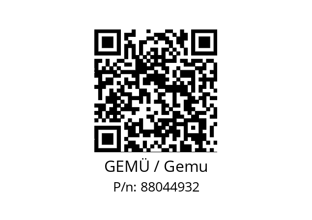   GEMÜ / Gemu 88044932