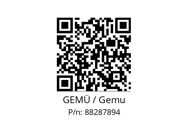   GEMÜ / Gemu 88287894