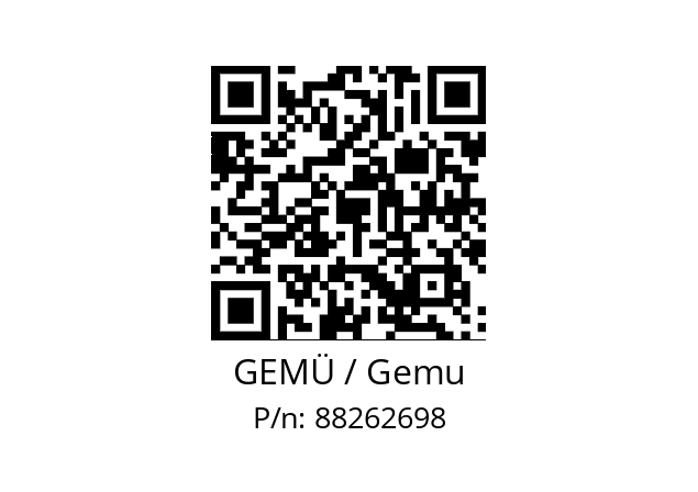   GEMÜ / Gemu 88262698