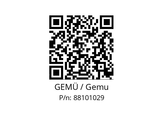   GEMÜ / Gemu 88101029