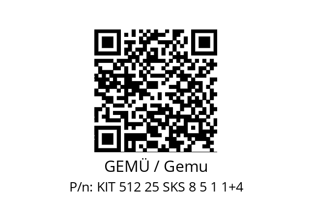   GEMÜ / Gemu KIT 512 25 SKS 8 5 1 1+4