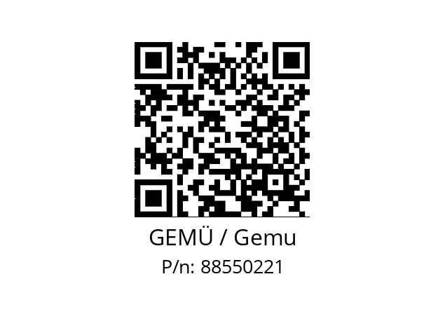   GEMÜ / Gemu 88550221